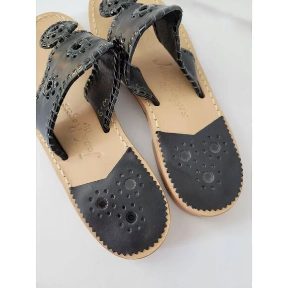 Palm Beach Jack Sandal in Black by Jack Rogers 6 $128 - Picture 3 of 7
